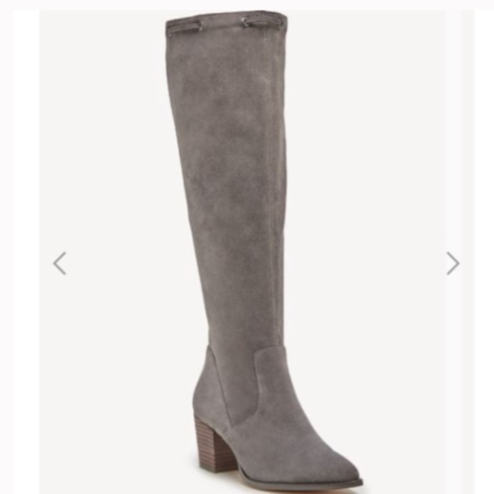 Sole‎ Society Gray Suede Aresa Tassel Boots Sz. 7.5